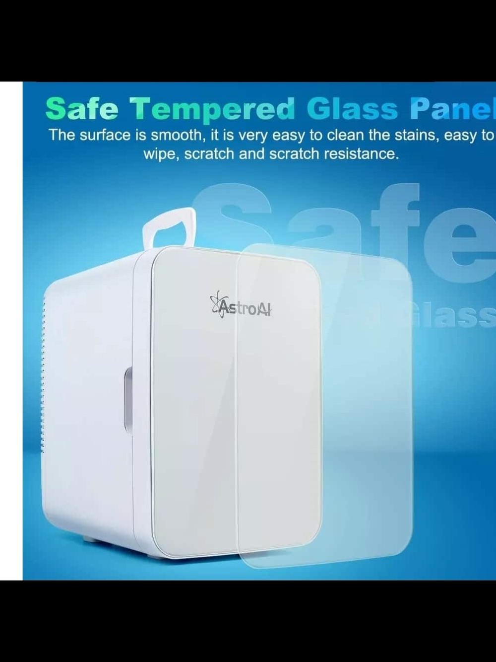 AstroAI Compact Portable Mini Fridge - White